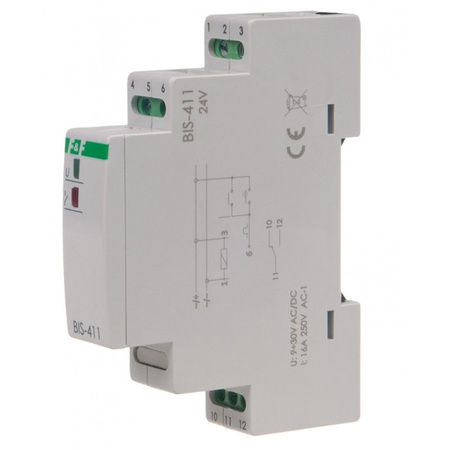 Przekaźnik bistabilny 24V 16A AC/DC F&F BIS-411-24V
