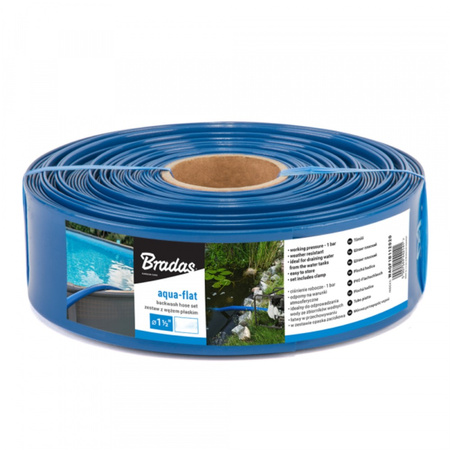 Wąż płaski w zestawie z opaską 1" 10 m WAQF1B100010