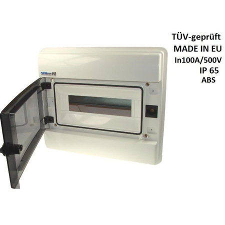 RHp-12 Rozdzielnica hermetyczna podtynk 12modułowa IP65 VDE E-P 36.120