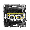Gniazdo komputerowe podwójne RJ45 5e FTP czarne Niloe Step 863558