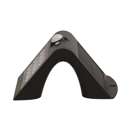 SILOE LED 1.5W. lampa solarna z czujnikiem ruchu 120st. 190lm. IP65. 4000K. 1200mAh. podwójne źródło światła. czarna OR-SL-6083BLR4