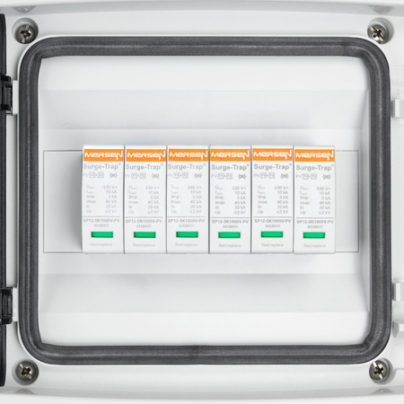 Rozdzielnica PV Fotowoltaiczna Solarna 2-Stringowa DC 1000V T1 T2 Mersen Doktorvolt DV-4494-FOT