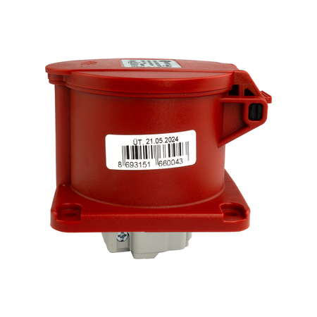 Gniazdo tablicowe proste CEE 400V 32A/4P 75x75 mm VDE TP Electric 3126-322-1675