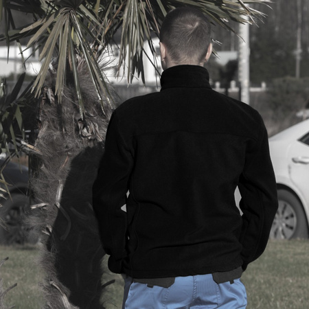 Bluza polarowa robocza Czarna Doktorvolt Rozmiar M DV-2223-KP-028A-M