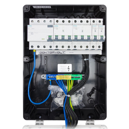 Rozdzielnica budowlana zabezpieczenia Siemens pTD-S/FI 32A 16A 4x230V gniazda Mennekes Schuko Doktorvolt DV-4869-D