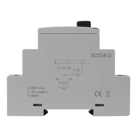 Ściemniacz oświetlenia z pamięcią ustawień natęż. oświetl. 350W F&F SCO-812