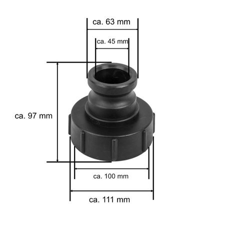 Złącze IBC GW S100x8 Camlock A 2'' Bradas 6126