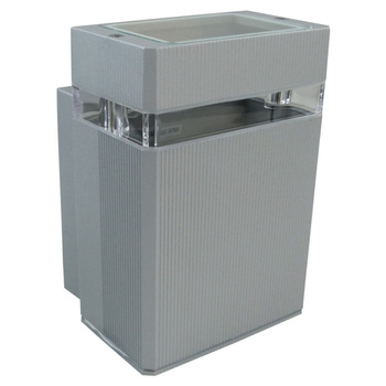 Oprawa elewacyjna GU10 50W IP54 szara kinkiet lampa ścienna NESSA GTV LD-NESSAGU10J-80