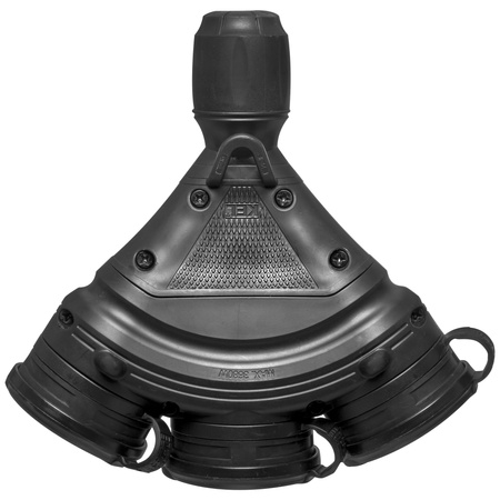 Trójdrożne gniazdo Schuko IP44 3×2P+Z 16A 250V czarne GN-X3/44S EXTREM W-01166