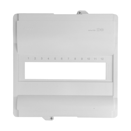 Rozdzielnica modułowa podtynkowa 1x12 zabezpieczona 8xMCB 1xRCCB VDE okablowana skrzynka elektryczna Hager 356x348x98mm Doktorvolt DV-6197-PT