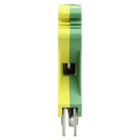 Złączka szynowa przelotowa żółto-zielona PE śrubowa 6mm2 1P VDE UL PC6-PE-01P-1Y-00A(H)