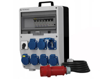 Rozdzielnica budowlana z kablem i łącznikiem TD-S/FI SKH 7x230V Doktorvolt DV-0427-F