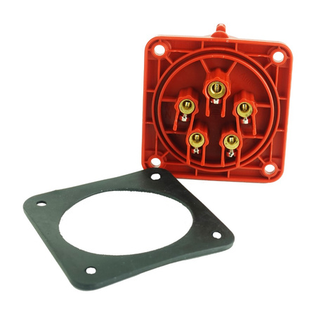 Wtyczka tablicowa prosta CEE 5P 16A 400V IP44 75x75 3105-320-1675