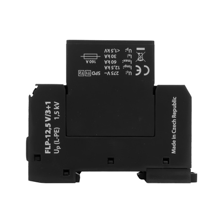 Ogranicznik przepięć t1+t2 50kA FLP-12,5 V/3+1 do 255V DC szyna DIN warystorowy ochronnik przepięciowy dla niskiego napięcia A07415