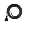 Przewód przyłączeniowy 2m z wtyczką prostą TYP E 230V 16A 2×1,5 mm² H07BQ-F PP-21 czarny W-98578