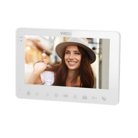 Wideo monitor bezsłuchawkowy do rozbudowy zestawów VIFAR i VIFIS. LCD 7". WiFi + APP na smartfona. sterowanie bramą VDP-63PMV