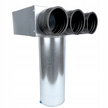 Skrzynka rozdzielcza rozdzielacz rurowy wentylacyjny fi 125 3x75 mm E-KSR-3x75/125-OC