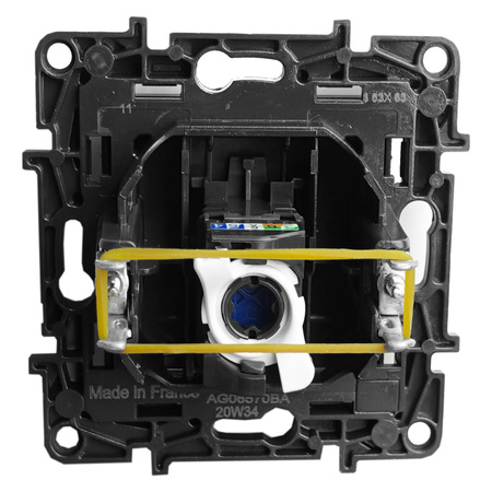 Gniazdo komputerowe pojedyncze RJ45 5e FTP czarne Niloe Step 863557