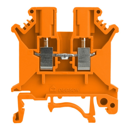 Złączka szynowa przelotowa pomarańczowy śrubowa 10mm2 1P VDE UL PC10-01P-15-00A(H)