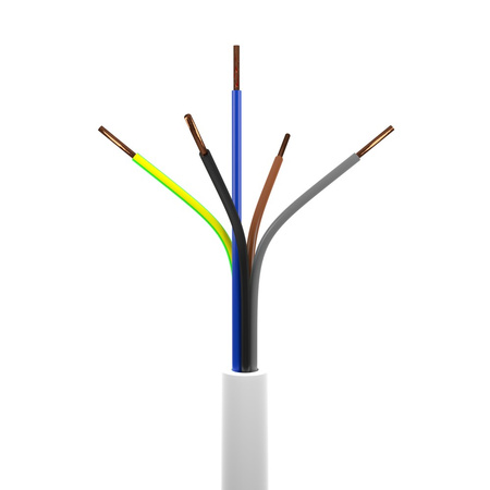 100m Przewód 5x1,5mm2 żo YDY okrągły 450/750V 0004-00010-87188