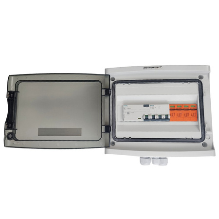 Doktorvolt Rozdzielnica PV Fotowoltaiczna Solarna AC SIEMENS 3F B10A 25A 300mA T2 DV-0737-FOT