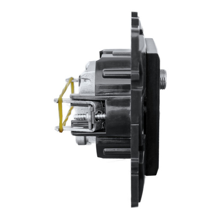 Gniazdo TV-R-SAT przelotowe czarne 14 dB Niloe Step 863578