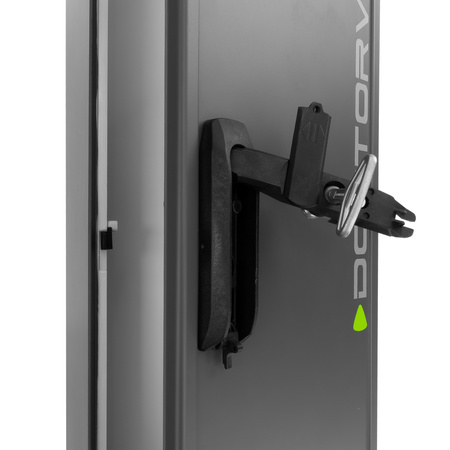 Słupek dystrybucyjny 170x26x24cm pusta obudowa do wkopania fundamentowa termoutwardzalna  antracytowa Doktorvolt DV-6104