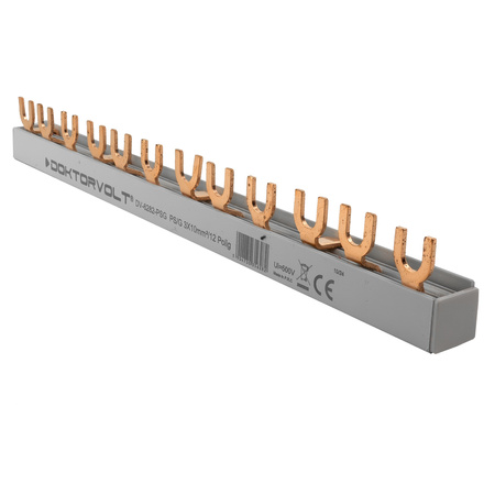 Szyna łączeniowa grzebieniowa PS/G 3-fazowa 12-modułowa 10mm2 63A DV 6282