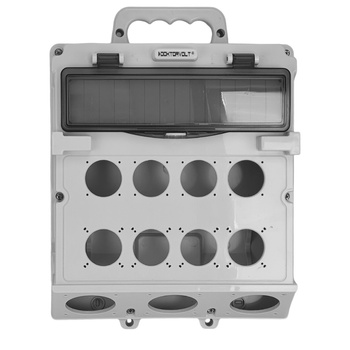 Rozdzielnica budowlana 14-modułowa pusta obudowa z uchwytem IP44 300x340 TP Electric 3710-000-0000