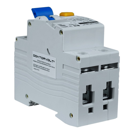 Wyłącznik różnicowoprądowy z członem nadprądowym B16A 30mA 2P 6kA Typ A RCBO Doktorvolt DV-5590