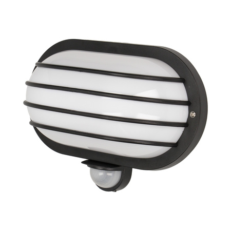 SOLANO. oprawa ogrodowa z czujnikiem ruchu 180st. 1x60W. E27. IP44. plastik. czarna OR-OP-307BE27ZMR
