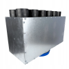 Skrzynka rozdzielcza rozdzielacz rurowy wentylacyjny fi 160 12x75 mm E-KRT-12x75/160-OC