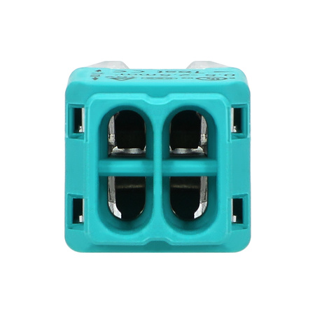 Złączka instalacyjna wciskana 4-przewodowa dwurzędowa na drut 0.75-2.5mm2 IEC 300V/24A 10 szt. OR-SZ-8004/4/10