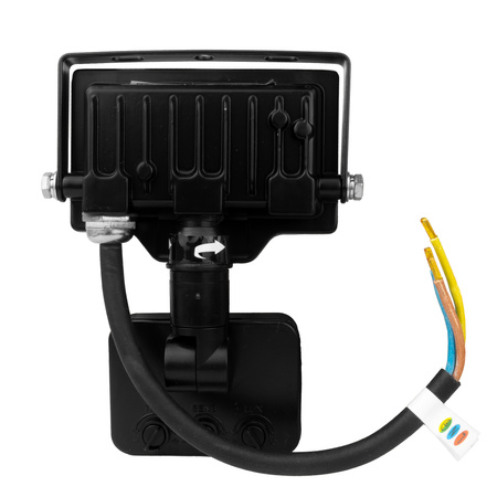 Naświetlacz LED 10W z czujnikiem ruchu GTV czarny IP65 oświetlenie zewnętrzne 1000lm GT-GCR10W-64