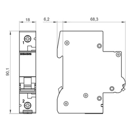 Wyłącznik nadprądowy 1P B16A 10 kA VDE SIEMENS 5SL4116-6
