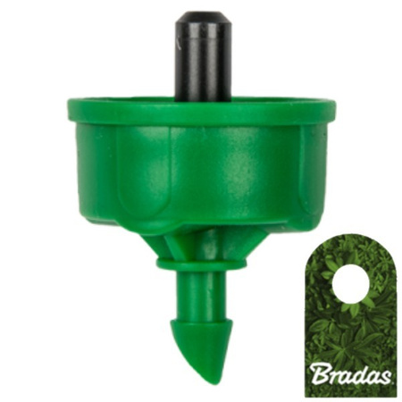 50x Kroplownik z kompensacją ciśnienia 4l/h wyjście 5mm NO-DRAIN Bradas DSE-PCND04-50
