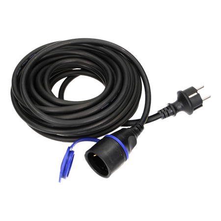Przedłużacz warsztatowy bryzgoszczelny kabel olejoodporny 230VAC/16A 10 m Schuko OR-AE-13169(GS)/10M