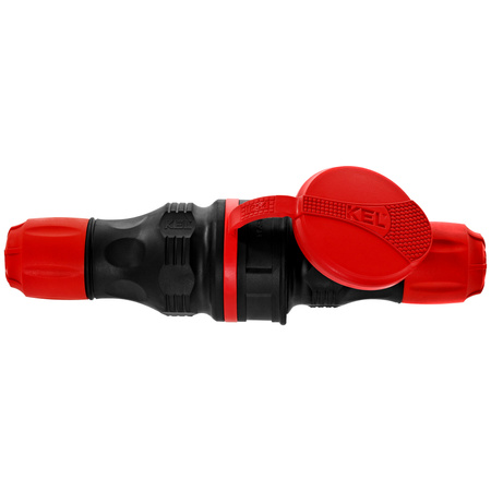 Zestaw przyłączeniowy z wtyczką WT-54 i gniazdem GN-44 250V Schuko czarno-czerwony W-98862