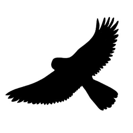 Odstraszacz ptaków BRADAS samoprzylepne naklejki na szybę małe zestaw 9x10 sztuk CTRL-BR001