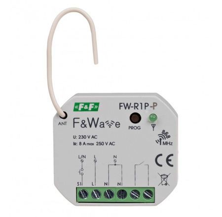 Przekaźnik bistabilny wielofunkcyjny 1-kanałowy F&Wave F&F FW-R1P-P