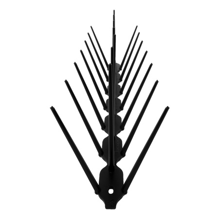 Kolce plastikowe odstraszacz na ptaki 34cmx3cmx9,5cm czarne skuteczna ochrona przeciw ptakom DV-KOLCE-CZ