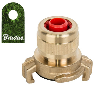 Złącze kłowe GEKA na wąż 3/4" MOSIĄDZ BRADAS BR-GK34