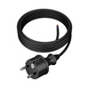 Przewód przyłączeniowy 4,5m z wtyczką prostą 250V 16A 3x1,5 mm² IP44 H05RR-F PP-40H czarny W-97273