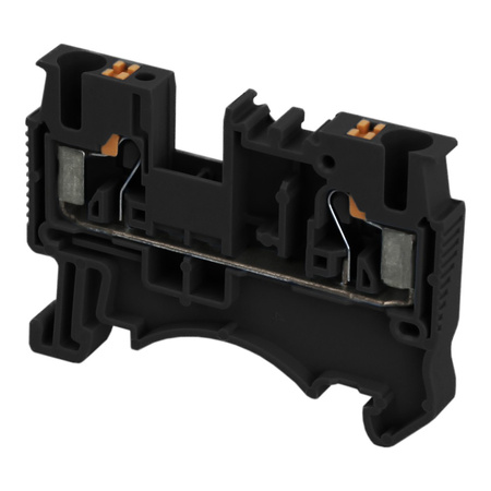 Złączka szynowa przelotowa zaciskowa czarna 2,5mm2 1P UL DS2.5-01P-13-00A(H)