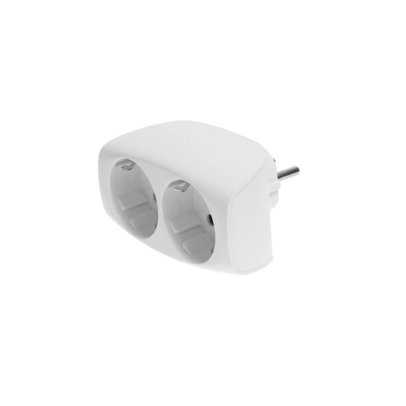 Rozgałęźnik wtyczkowy z dwoma gniazdami Schuko 230V W-32001