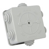 Puszka odgałęźna z dławikami IP44 80x80x40 M-L 003