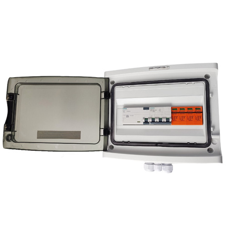 Doktorvolt Rozdzielnica PV Fotowoltaiczna Solarna AC SIEMENS 3F B16A 25A 300mA T2 DV-0744-FOT