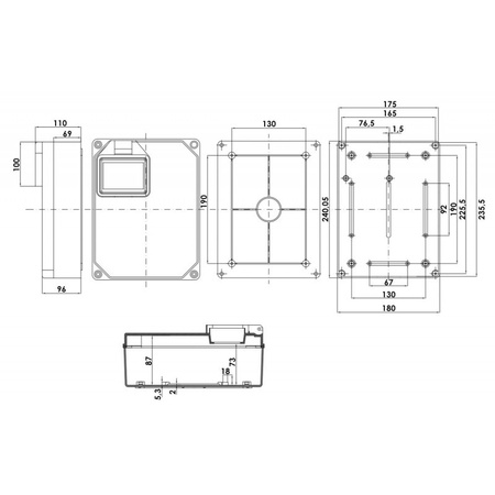 Rozdzielnica budowlana HL 32A 16A 2x230V Schuko Doktorvolt DV-5347-D
