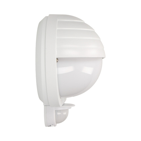 SAMUM. oprawa ogrodowa z czujnikiem ruchu 180st. 1x60W. E27. IP44. z przesłoną. plastik. biała OR-OP-304WE27ZMR