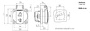 Gniazdo 230V 2p+E IP44 tablicowe z bolcem MENNEKES 11111